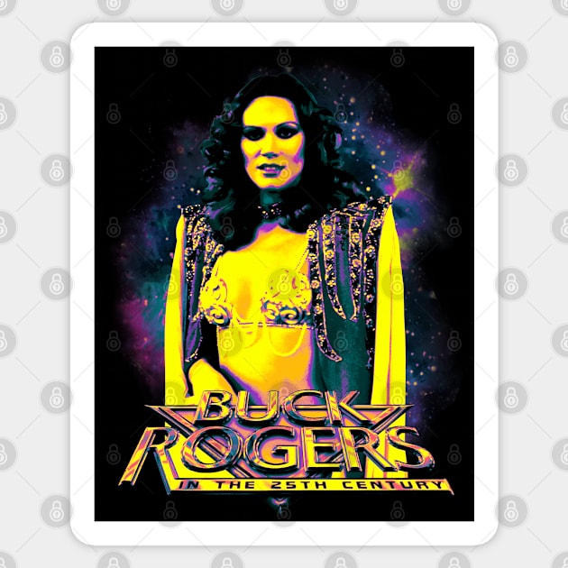 Grain Shaded Gradient Map - buck rogers princess ardala draconian Sticker by cezzaneartist